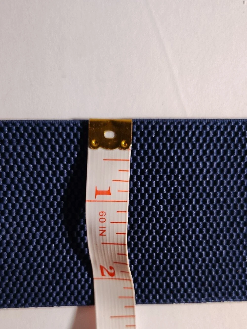Elastic Size M/L Navy Blue Women's Waist Belt with Decorative Buckle WM